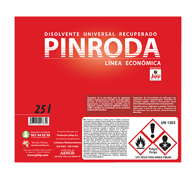 Pinroda disolvente universal recuperado