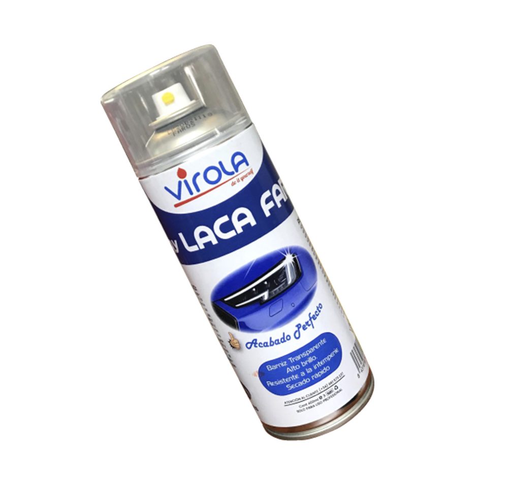 Spray laca para faros