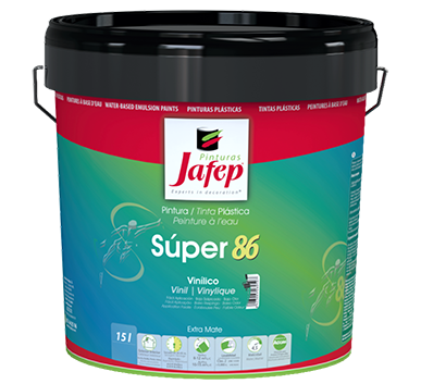 Súper 86 Vinílico pintura plástica extra mate antimoho Jafep