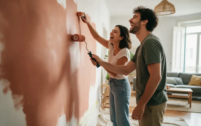 Cómo pintar una habitación paso a paso (y sin manchar)